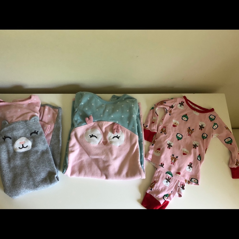 Three 18 month winter jammies